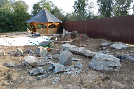 Selection and laying of stone